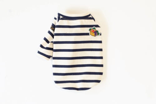 【LittleA】BORDER TEE【Navy*Ow】 - 画像 (4)