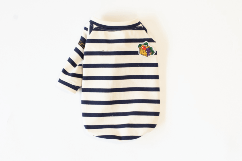 【LittleA】BORDER TEE【Navy*Ow】 - 画像 (4)