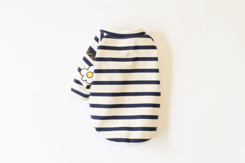 【LittleA】BORDER TEE【Navy*Ow】 - 画像 (6)