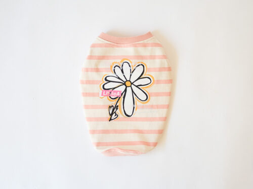 【LittleA】BIG A FLOWER TANKTOP for dog【Pink*Ow】