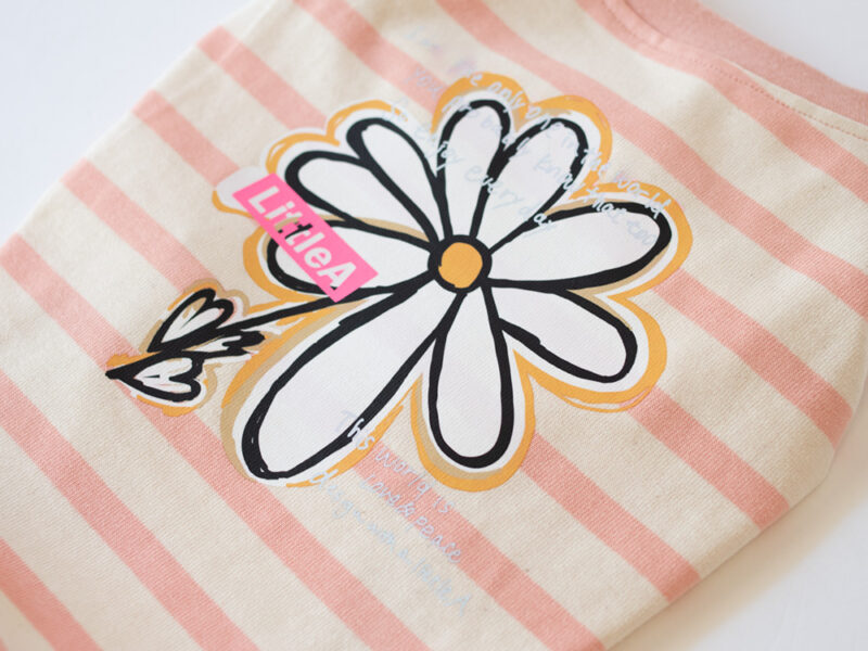 【LittleA】BIG A FLOWER TANKTOP for dog【Pink*Ow】 - 画像 (5)