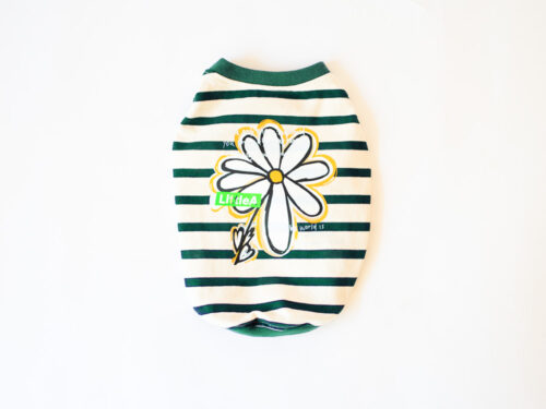 【LittleA】BIG A FLOWER TANKTOP for dog【Grn*Ow】