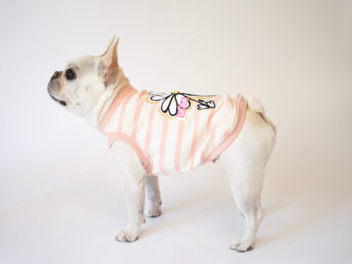 【LittleA】BIG A FLOWER TANKTOP for dog【Pink*Ow】 - 画像 (4)