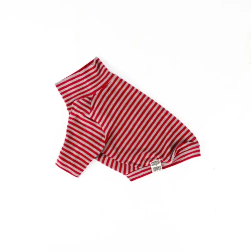 HUGWARM 細ボーダー【RED×GRY】