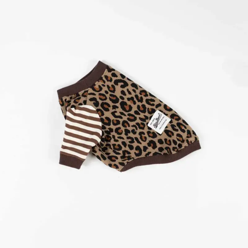 レオパードボーダーTEE【CAMEL】
