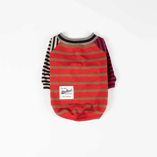 MIXボーダーTEE【MULTI RED】