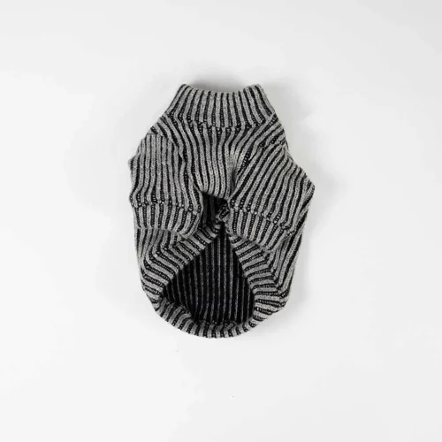 片畦ボトルネックプルオーバー【GRY×BLK】 - 画像 (8)